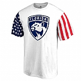 Men's Florida Panthers Fanatics Branded Stars & Stripes T-Shirt White FengYun,baseball caps,new era cap wholesale,wholesale hats